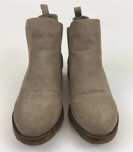 Kenneth Cole Reaction Taupe Brown Ankle Boots
