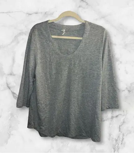 Hue ✨ Wear Ever U R Lounge Elbow-Sleeve Sz XL Grey T-Shirt✨