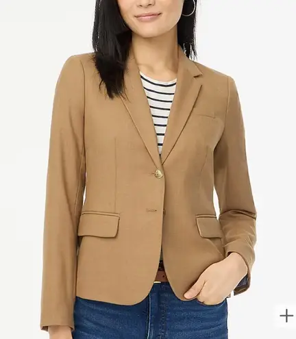 J.Crew Factory Original Schoolboy Blazer in Camel Women's Size 6 NWT Tan