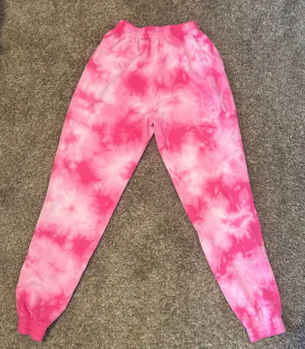 PINK - Victoria's Secret Tie Dye Pink Sweatpants