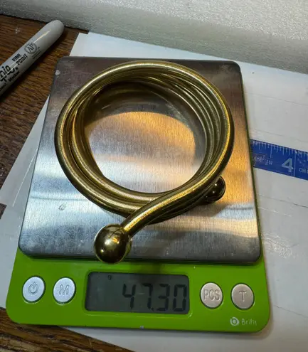 Vermeil Gold Over 925 Italy Flexible Snake Chain Necklace