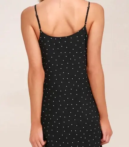 Lulus  Dots Going On? Black Polka Dot Wrap Dress - Image 6