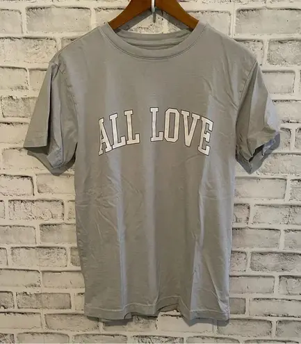 Original Use Women's ALL LOVE gray Tee Small