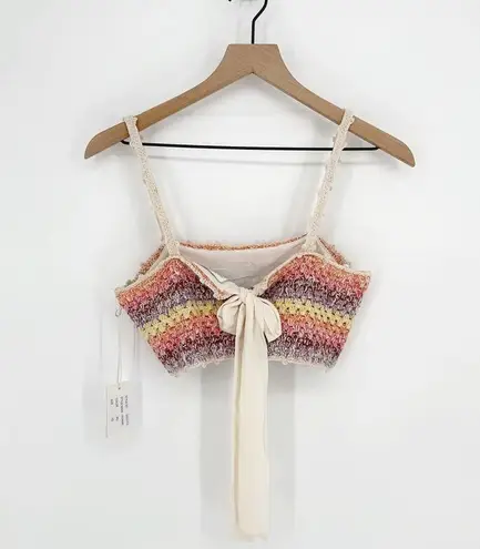 Saylor NEW Matching Set Ronnie Crochet Top and Mini Skirt Two Piece Women's XS