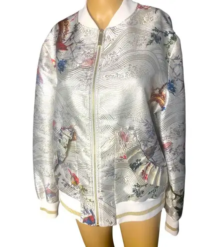 Ted Baker London Tanzi Opulent Fauna Ornate Bomber Jacket
Size 5 US 12