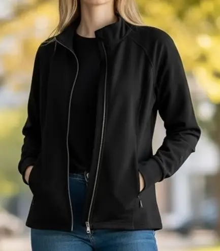 32 Degrees Heat Womens Black Full Zip Athletic Jacket Size L Lightweight Soft - Image 1