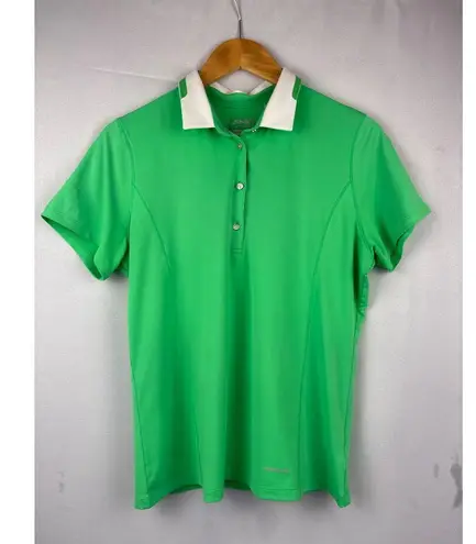 Annika Cutter & Buck Womens CB DryTec 50+ Green Polo Shirt M Size M