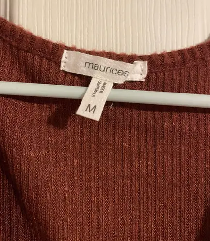 Maurice's NWOT Rust Orange Sleeveless Blouse - Image 6