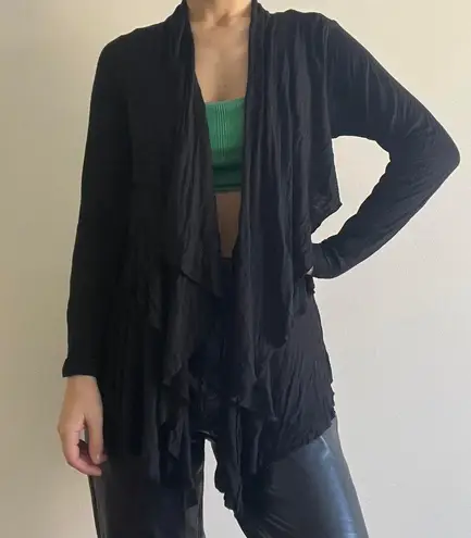 AB Studio Black Cardigan Size Small