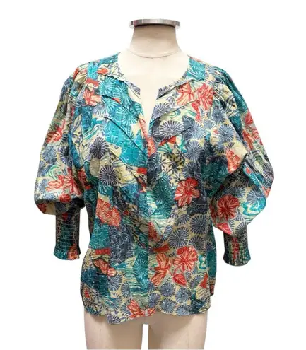 Chufy Jaro Pintuck Top Juro Blue Size Small