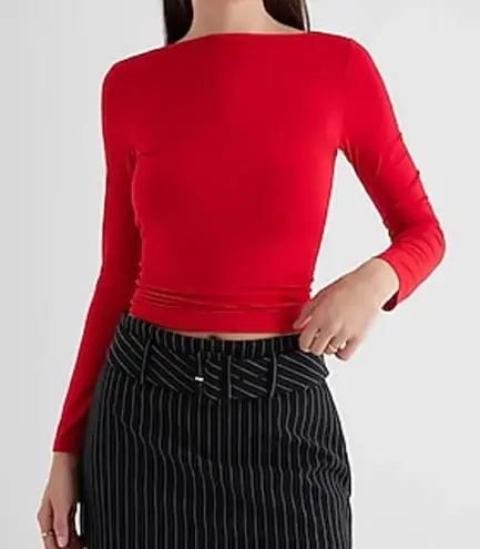 EXPRESS Women’s Boat Neck Long Sleeve - Image 1