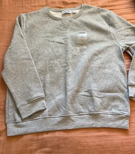 Light Grey Crewneck Gray Size L petite