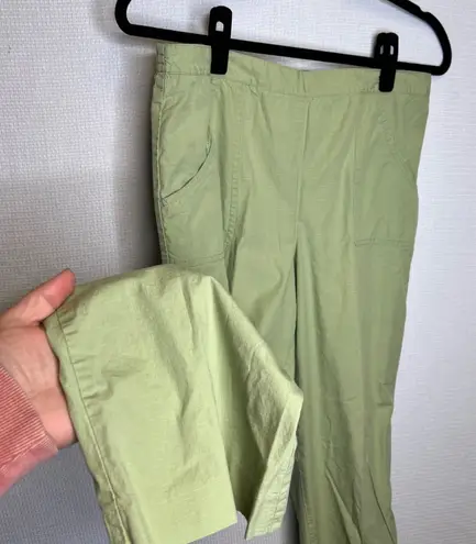Alfred Dunner Vintage 90s Y2K Women's Size 12 Green Pants Elastic Waist Cotton - Image 1