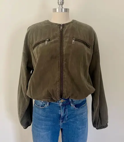 Hudson Olive Green Bomber Jacket