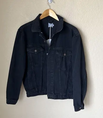 Princess Polly Black Denim Jacket NWT