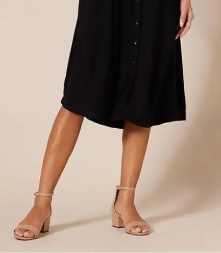 NWT Amazon Essentials Women's Two Strap Heeled Sandal Tan Size 6.5