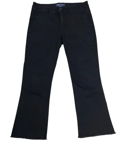 Democracy "Ab"Solution Black Boot Crop Tummy Control Mid Rise Jeans Size 8 - Image 1