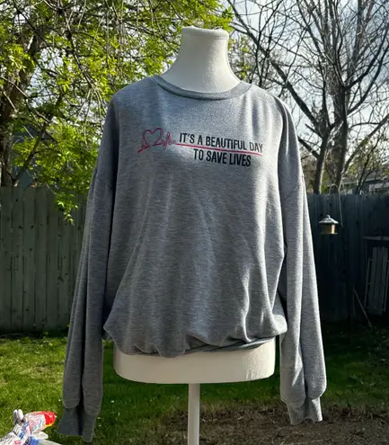 SheIn Grey’s Anatomy Crewneck Sweatshirt