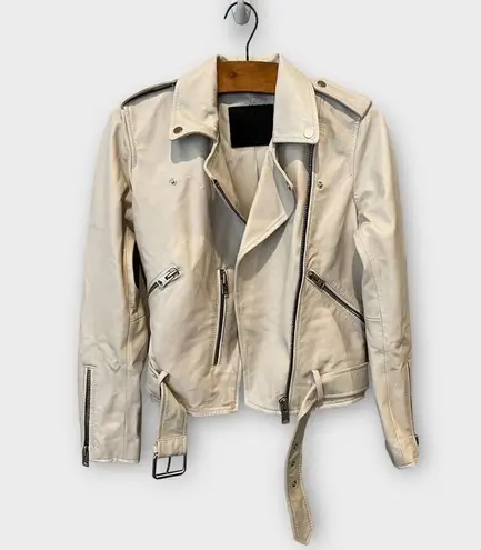ALLSAINTS Belfern Leather Biker Jacket Size US/4