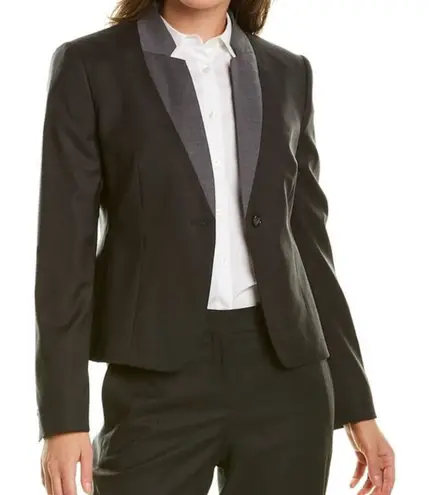 Hugo Boss Boss Jayana Wool Contrast Collar Jacket size 0