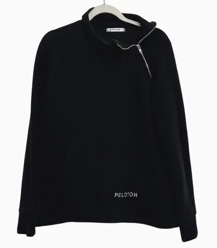 Peloton black pullover jacket women's large active Athleisure workout lounge