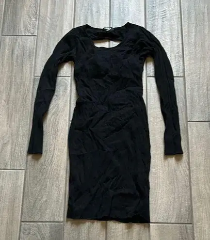 Hera Collection Black Long Sleeve Bodycon Dress