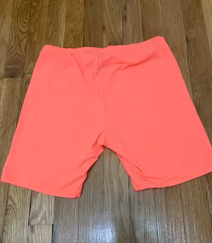 SKIMS Size XL Neon Orange fits everybody biker shorts limited edition women's