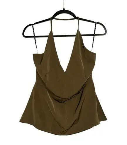 Missguided NWT Green Halter Backless Tank US 8