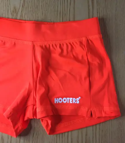 Hooters New  Girl Uniform Orange Shorts Size XSmall-A