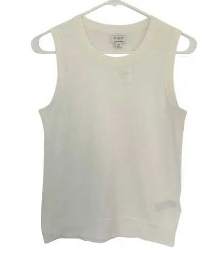 J. Crew Factor White Classic Sweater Shell Layering Slim Fit XS New