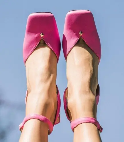 NIB Tiannia Barnes HOPE ANKLE STRAP HIGH HEELS IN PINK Size 11