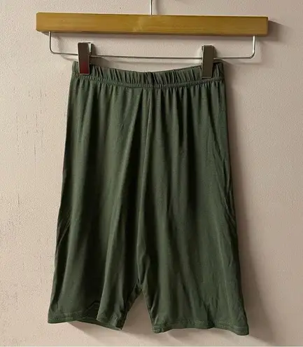 Missguided Olive Green Biker Shorts Size 2 NWT