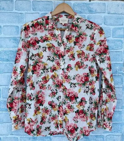 Sézane Pierro Shirt Bouquet De Rose size 34/4