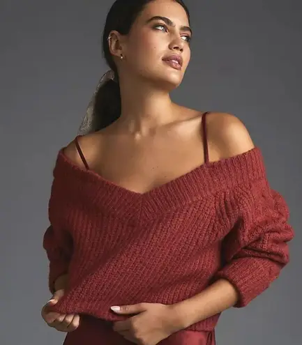 Anthropologie Mare Mare Layered Sweater Slip Dress | Size Large