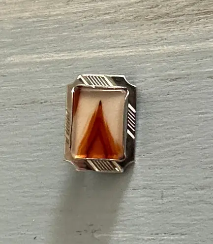 Truly Fantastic Vintage Little Brooch Pin W Agate I Believe Center Multiple