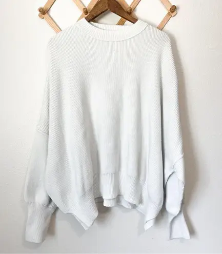 Free People Easy Street White Oversized Sweater Size Small