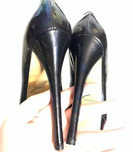 Brian Atwood  Bambola iridescent platform heels