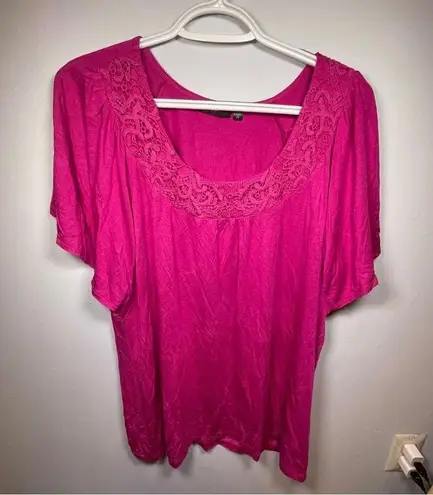 Dex Women’s Blouse Pink Size 2X