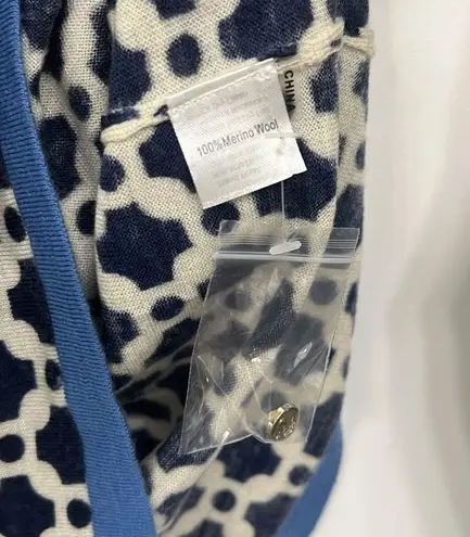 Spartina 449 New diamond and argyle wool cardigan sweater size XXS