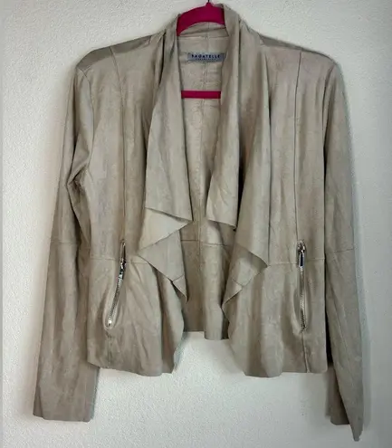 Bagatelle Waterfall Faux Suede Jacket