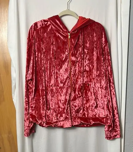Fabletics  Crushed Velour Zip Up Hoodie Size 3X thumbnail 2