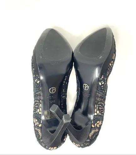 Giorgio Armani couture silk heels, made in Italy
