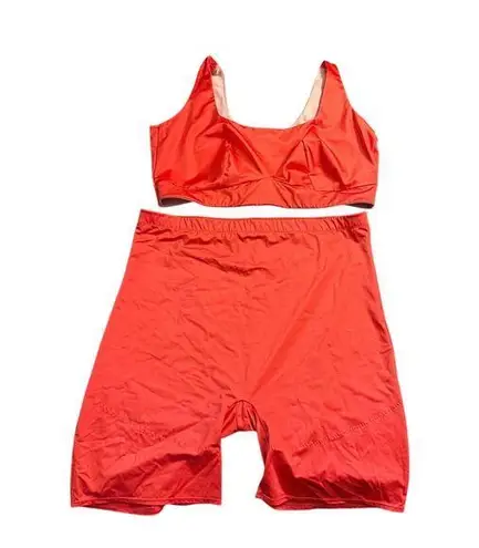 YITTY Athletic Sports Bra and High Waist Shorts Set Workout Gym Running Yoga Set