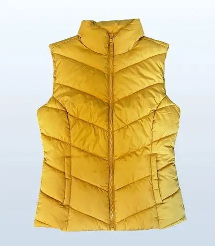 Aeropostale Puffer Quilted Vest in Yellow, Size XS