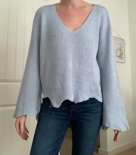 Lush Clothing Vneck Bell Sleeve Sweater