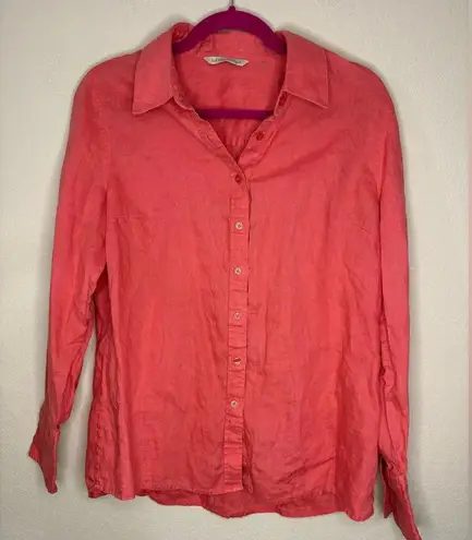 Soft Surroundings 100% Linen Button Down