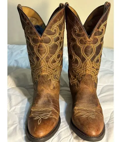 Laredo Cowgirl Leather Boots Size 9.5 M
