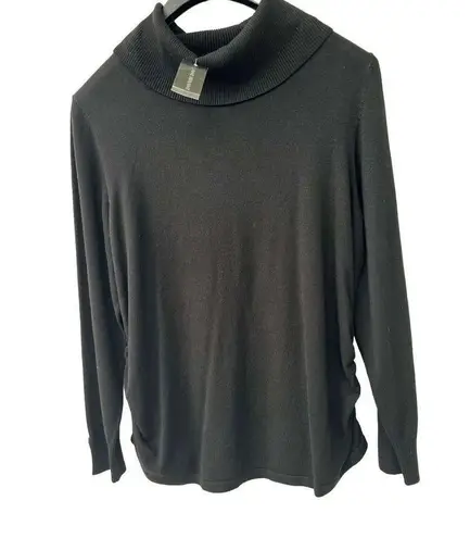 Lane Bryant  Black sweater Cowl Neck Top size 14/16