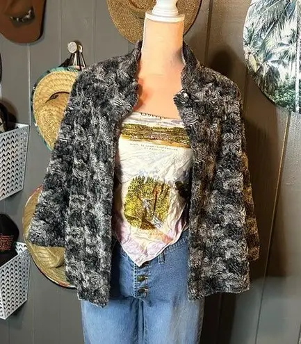 Alfred Dunner Petite 12 Polyster Fur Jacket