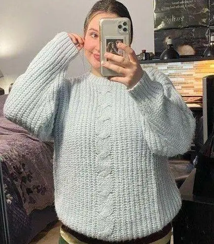 Light Blue Oversized Sweater Size M